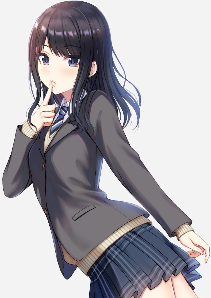 【P站画师】纯情黑发JK喜欢吗？日本画师ミヤ的插画作品20P