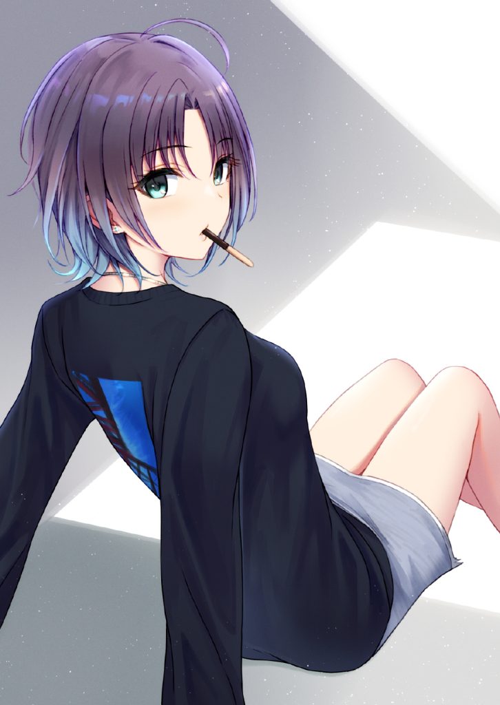 【P站画师】纯情黑发JK喜欢吗？日本画师ミヤ的插画作品20P