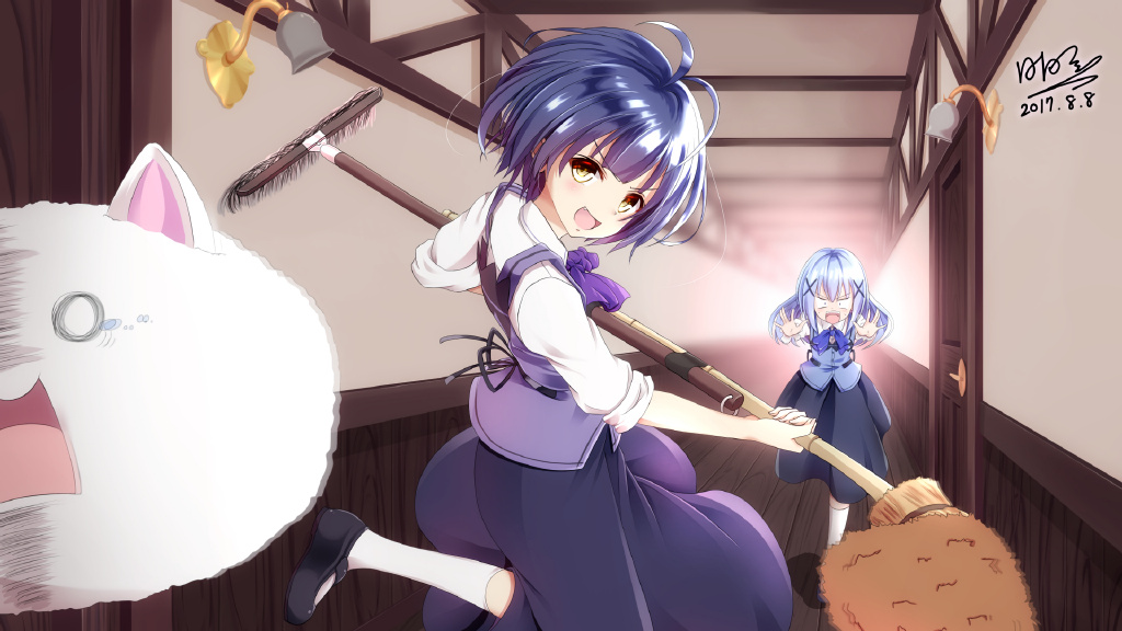 【P站精选】来点萝莉！《请问您今天要来点兔子吗？》条河麻耶壁纸特辑18P